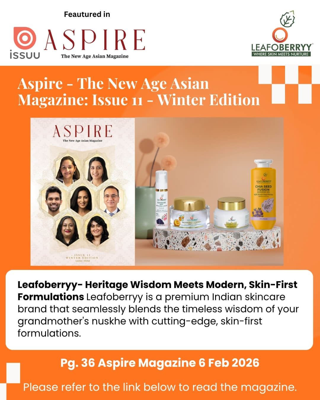 Aspire - The New Age Asian Magazine: Issue 11 - Winter Edition