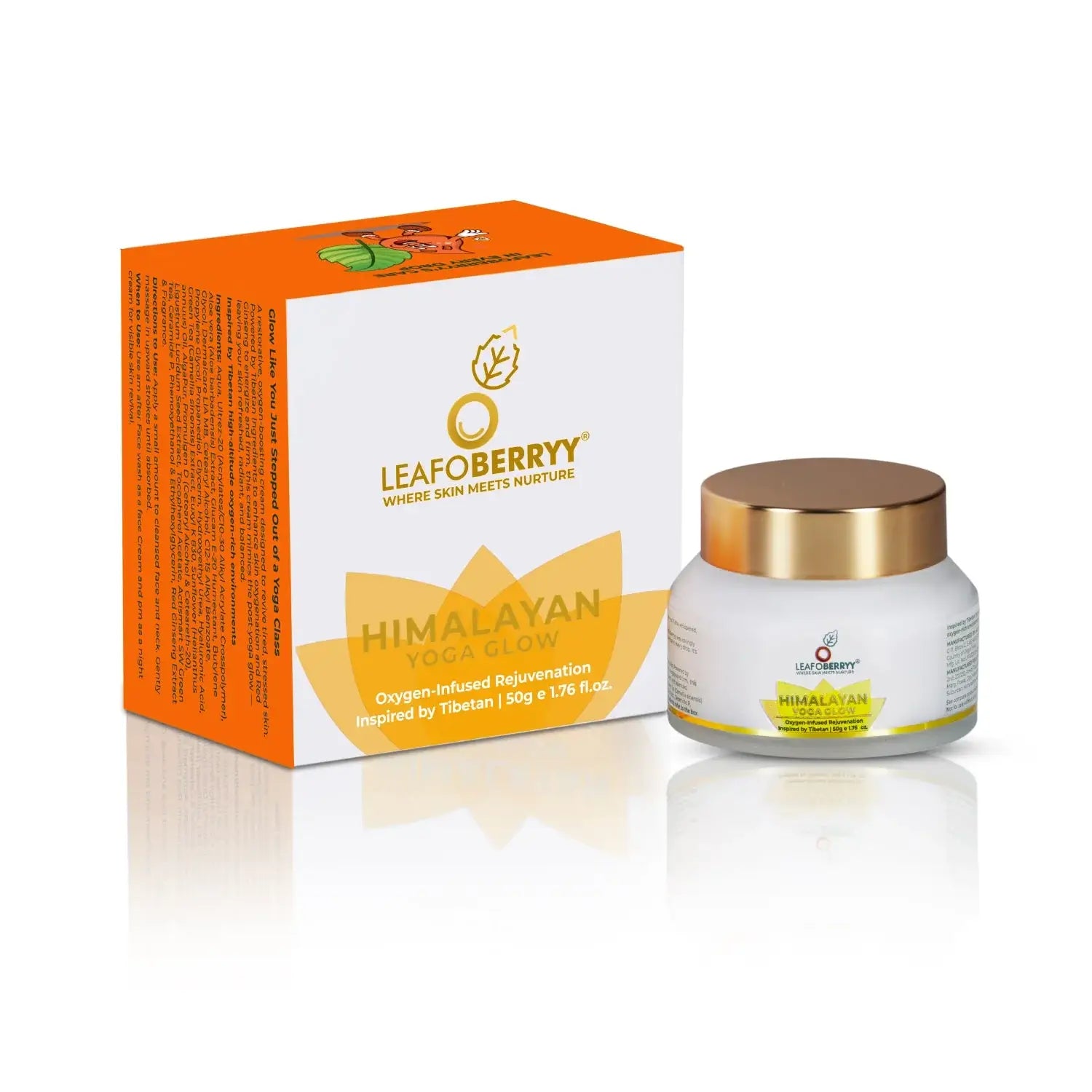 Himalayan Yoga Glow cream and packaging 