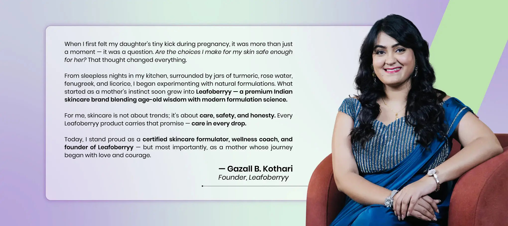 Founder Gazal Kothari