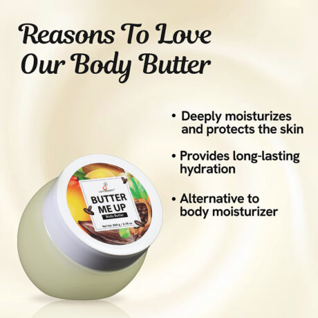 Body Butter with Cocoa, Shea and Mango Butter for Deep Nourishment and Hydration
